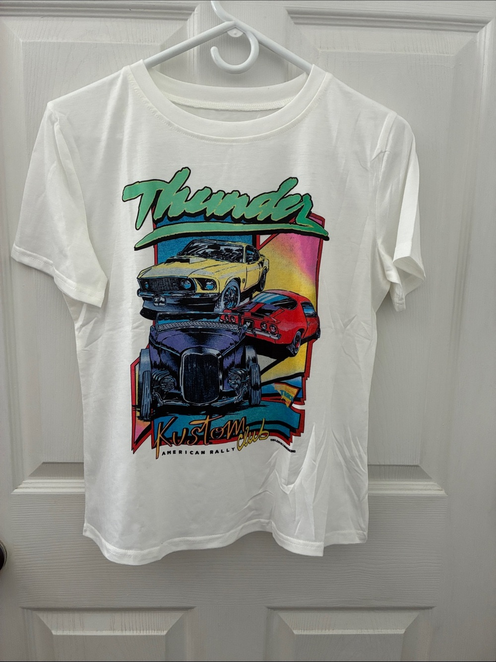 Graphic Tee with Retro Car Print